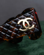 "CHANEL" Tortoiseshell embossed cocomark square sunglasses