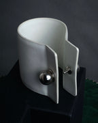 “JIL SANDER” 2020’s Sculptural leather cuff bangle