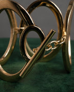 –SPECIAL– “Christian Dior” 90’s Sculptural oval link bracelet