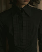 “BURBERRY” Tuxedo bib detail dress shirt