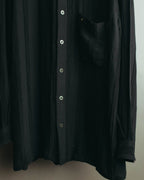 "BALENCIAGA" 80's-90's Textured linen blend shirt