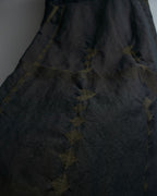 "A-POC" Wrap design high slit skirt