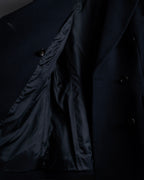 "CELINE" 90’s Sculpted double-breasted peak lapel tailored jacket