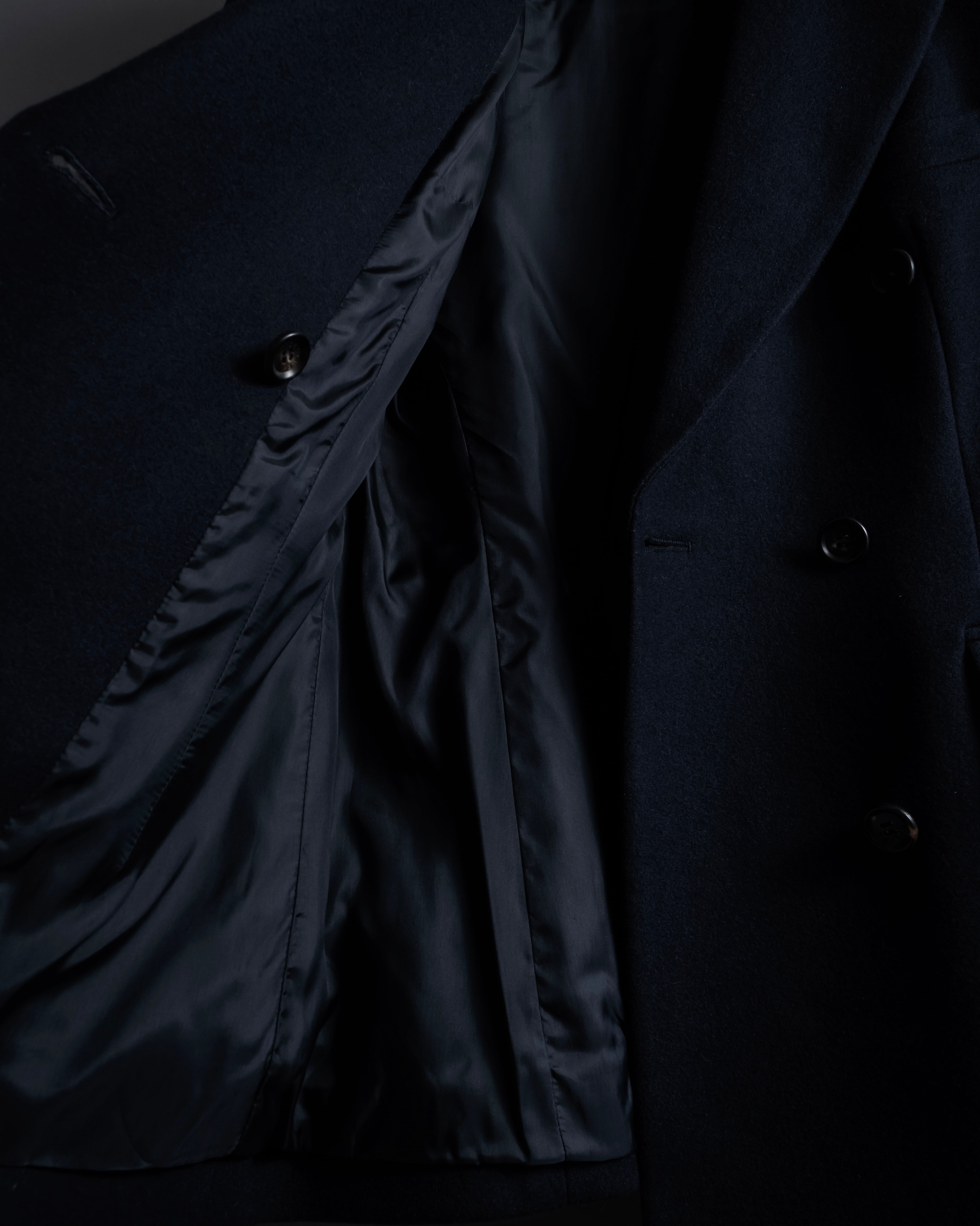 "CELINE" 90’s Sculpted double-breasted peak lapel tailored jacket