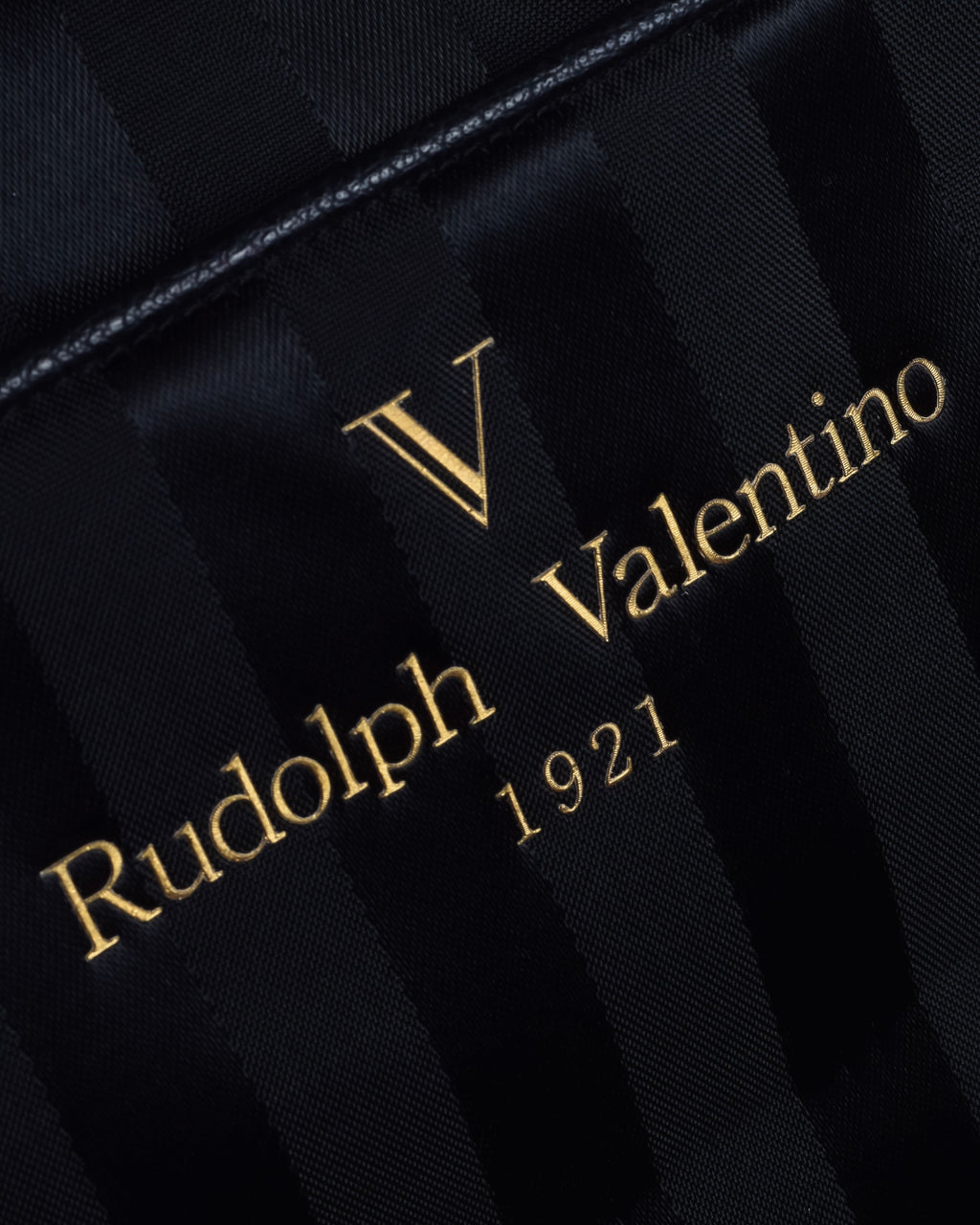 "Rudolph Valentino" Striped nylon combination 2-way boston bag