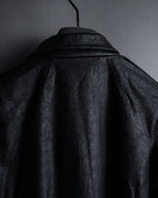 -SPECIAL- "Rick Owens" 15AW Beautiful wrinkles front zip leather jacket