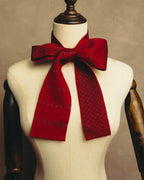 "Hermès" Silk knit scarf tied