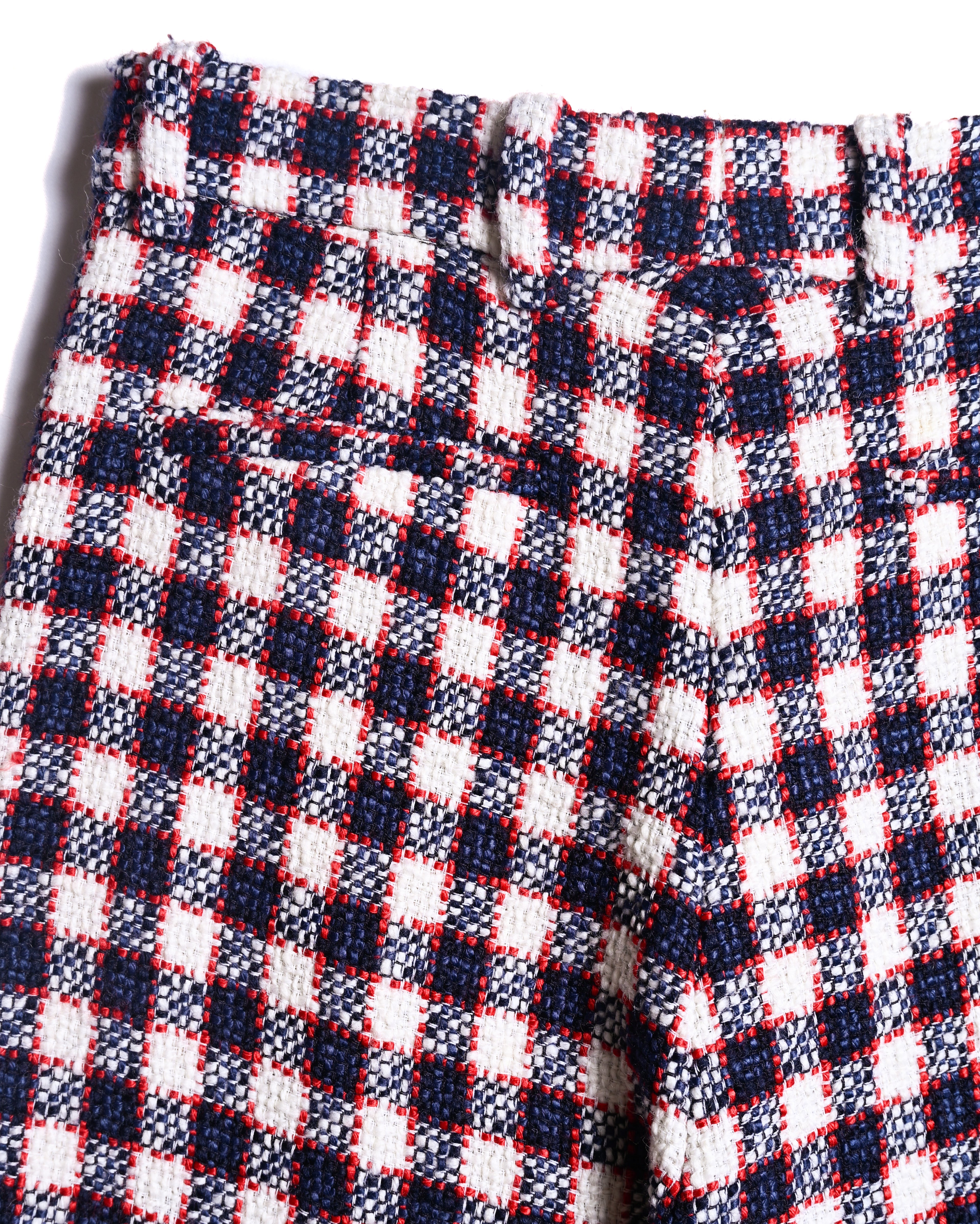GUCCI by Alessandro Michele / Checkered Pattern Tweed Culotte Pants