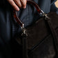 "BOTTEGA VENETA" Suede look tortoiseshell handle 2way bag