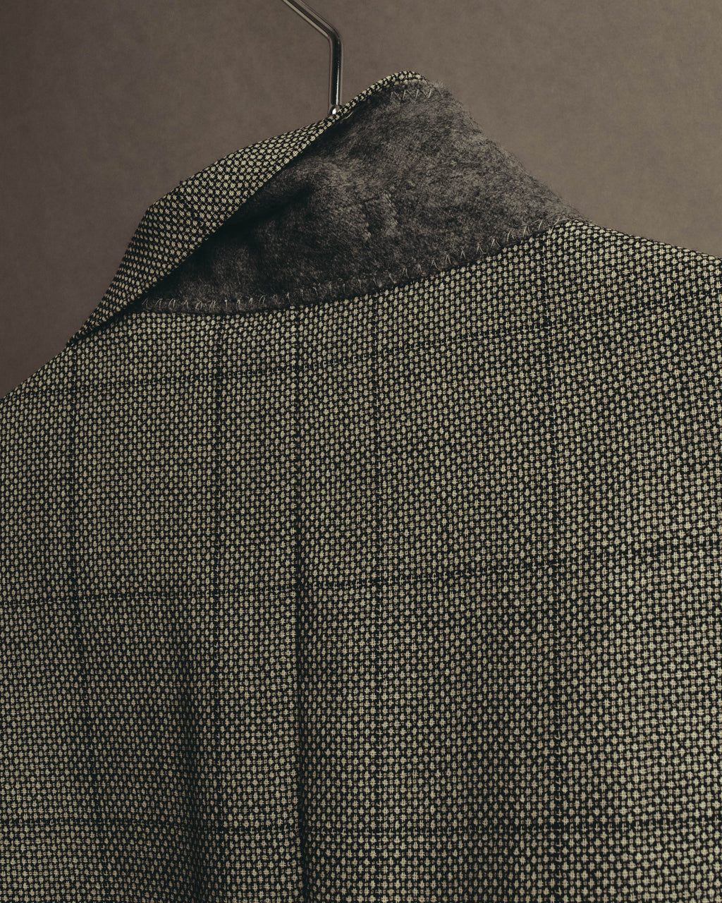 "Pierre Balmain" 80's-90's Windowpane check wool blazer