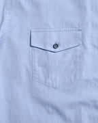 DOLCE & GABBANA (Gold)/ Oversized Design Short Sleeves Shirt Blue