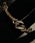 “Christian Dior” 90’s Crystal knot rope necklace