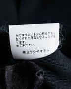 "YOHJI YAMAMOTO +NOIR" 21SS Drape panel design oversized shirt jacket