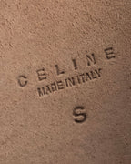 "CELINE" Double buckle belt leather corset belt