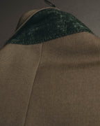 "Yves Saint Laurent pour homme" 80's-90's Structured double-breasted wool blazer