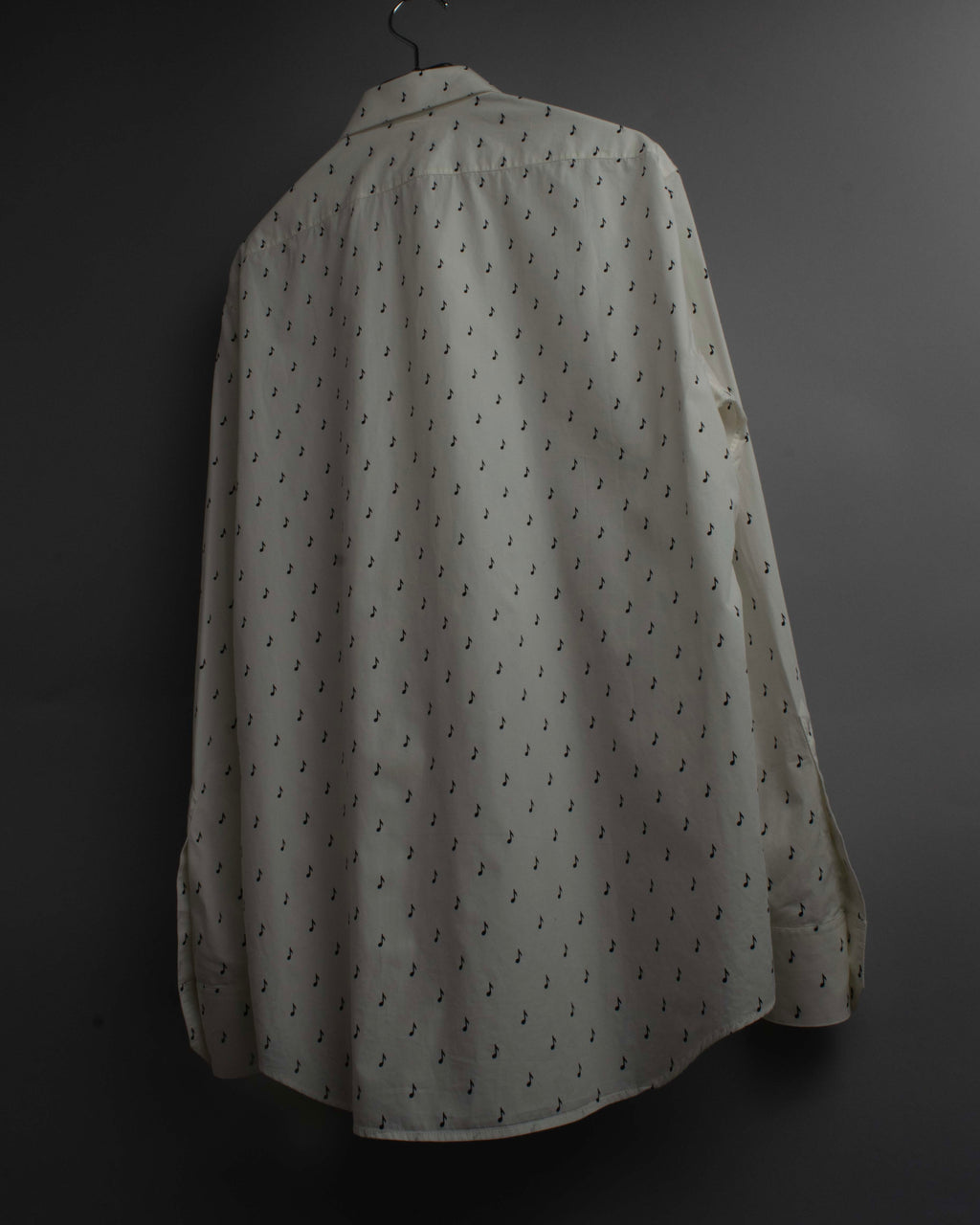 "CELINE" Musical note motif cotton shirt