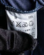 "CELINE" Piping design blue pajama set up