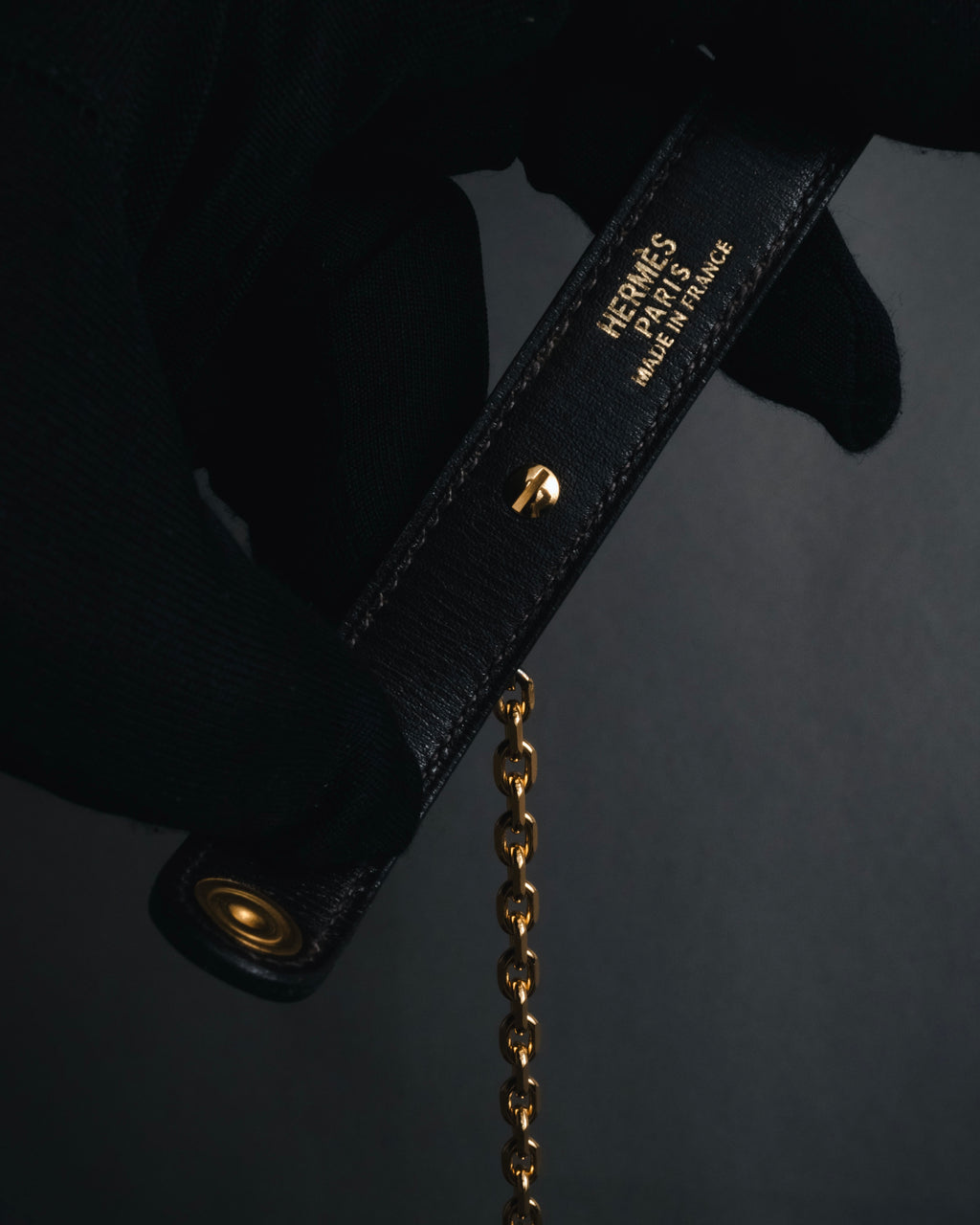 "HERMES" 90’s-00’s classic box calf gloves holder