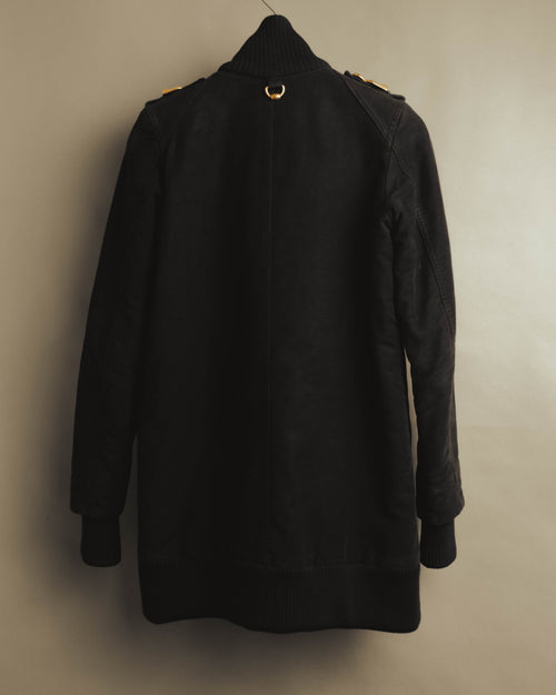 “GUCCI” Late 00’s military detail cotton long jacket