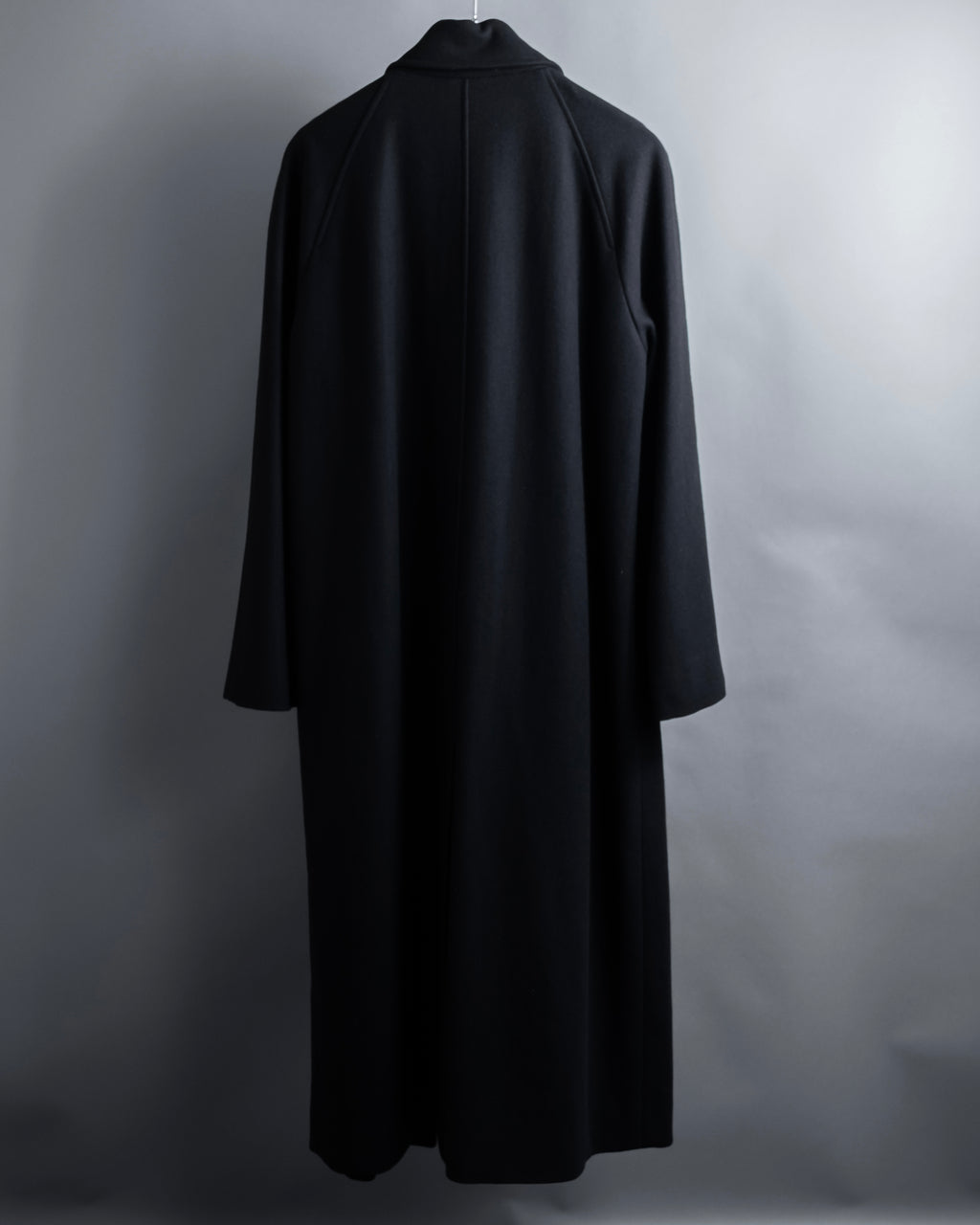 "CELINE" Hedi Slimane period metal buckle design long coat