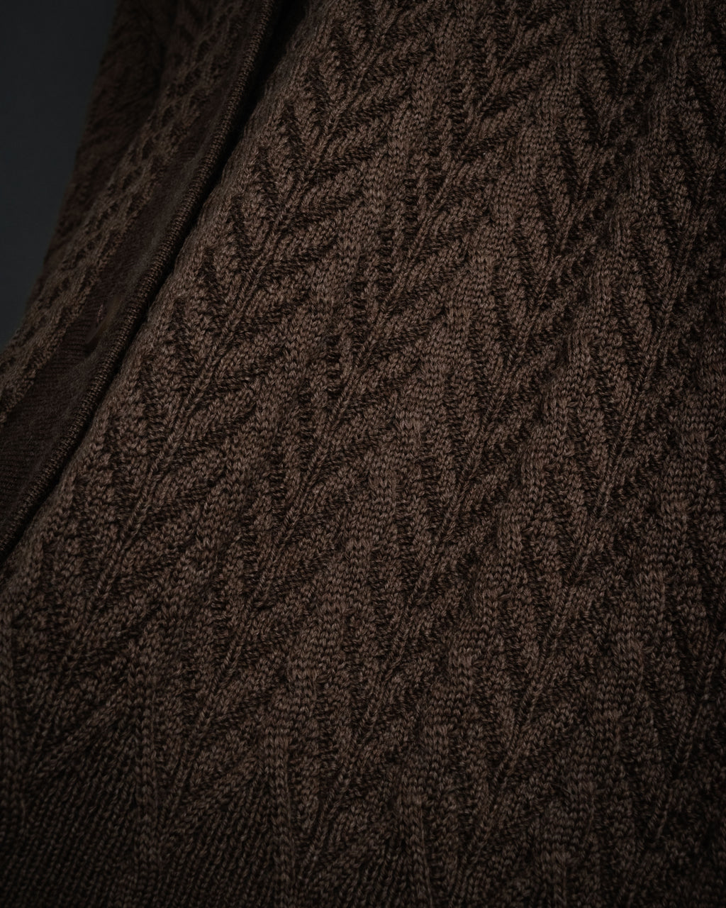 “Christian Dior SPORTS” 90’s Shawl collar cable knit cardigan