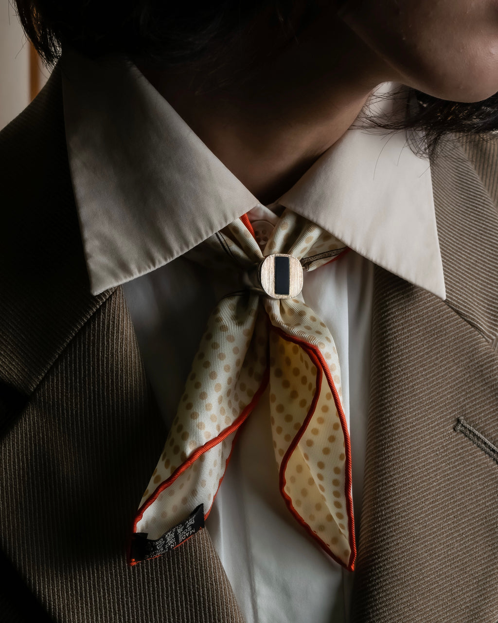 "HERMES" Carré 45 Gavroche MORS DE SELLE scarf