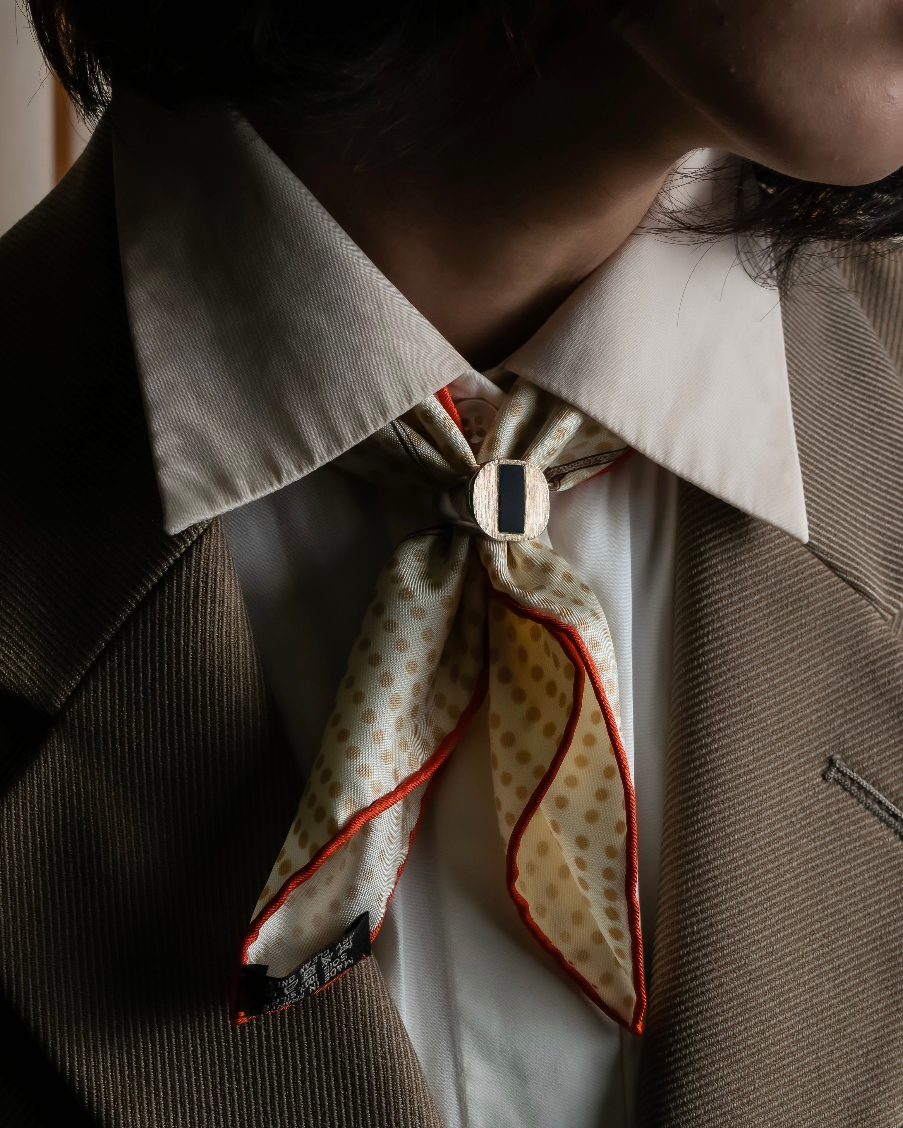 "HERMES" Carré 45 Gavroche MORS DE SELLE scarf