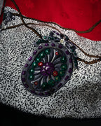 “Christian Dior” 80’s-90’s Jewelry motif monogram silk scarf