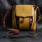 "Cartier" Mast series bicolor piping design shoulder bag