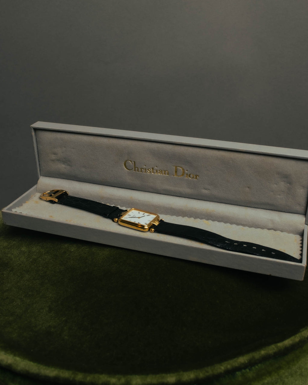 -SPECIAL- "Christian Dior" 90's Classic square quartz watch with Roman dial