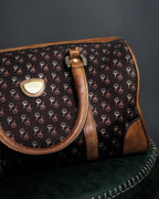 "GUCCI" Vintage horse harness motif pattern mini boston bag