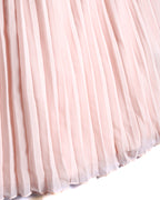 Self-Portrait/ Romantic Chiffon Pleated Skirt Pale Pink