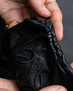 "LOEWE" Anagram logo engraved leather gloves