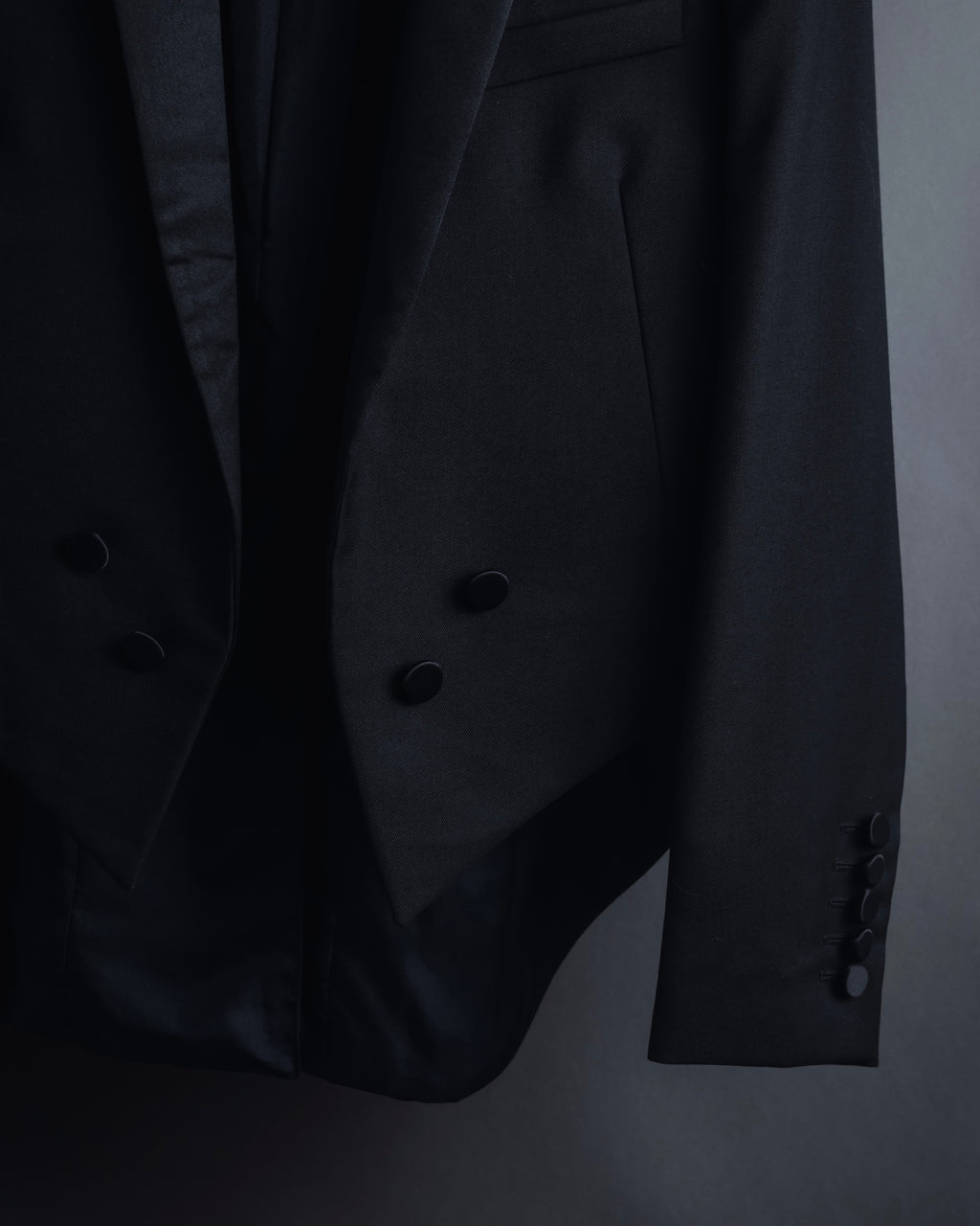 "Saint Laurent Paris" Modern tailcoat design jacket