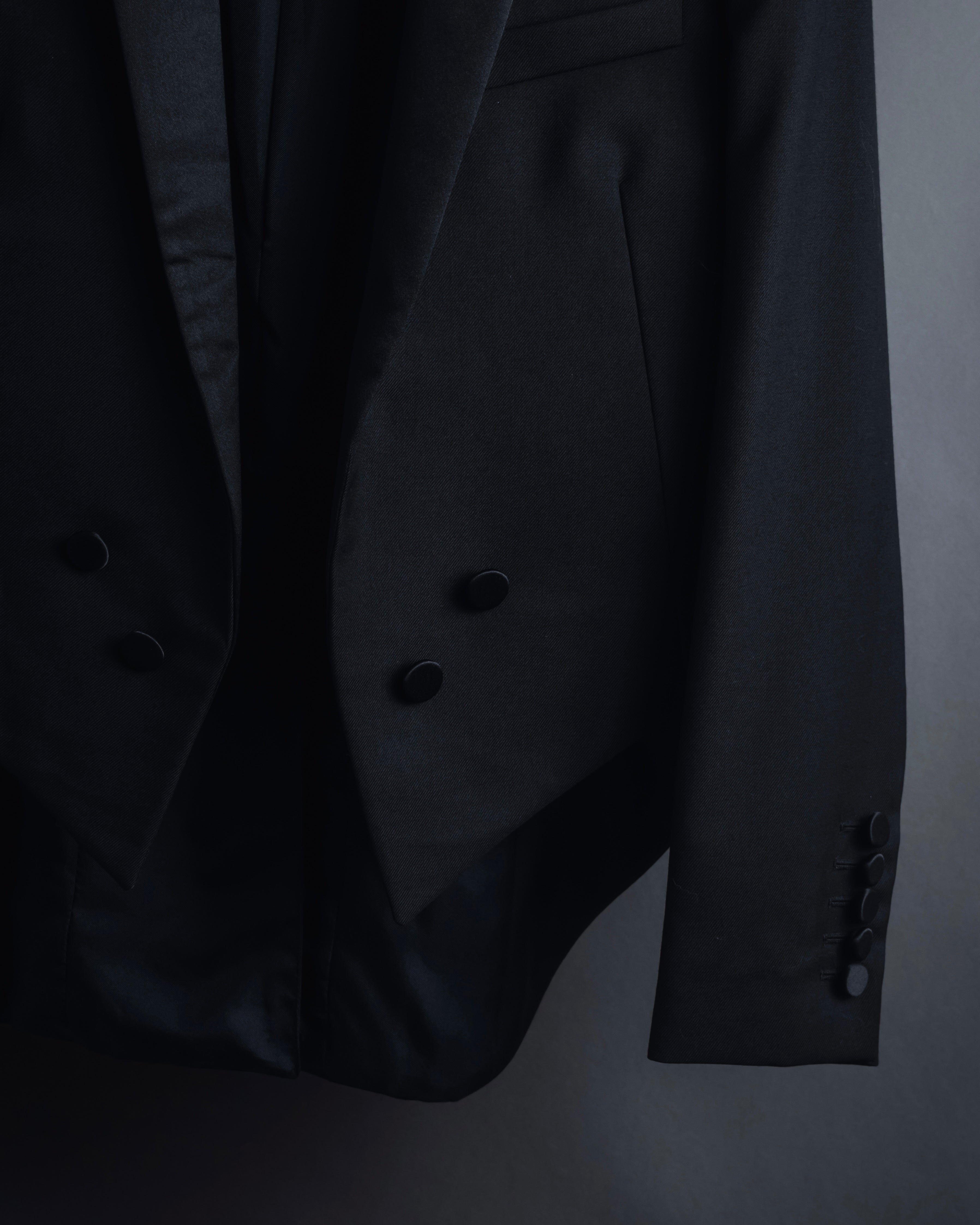 "Saint Laurent Paris" Modern tailcoat design jacket