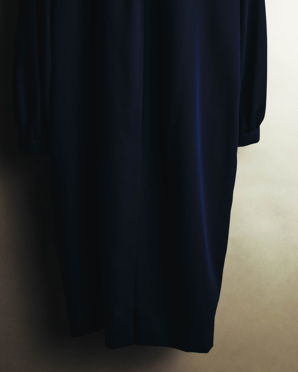 –SPECIAL– "Christian Dior" 80's-90's Sculptural high-neck long dress