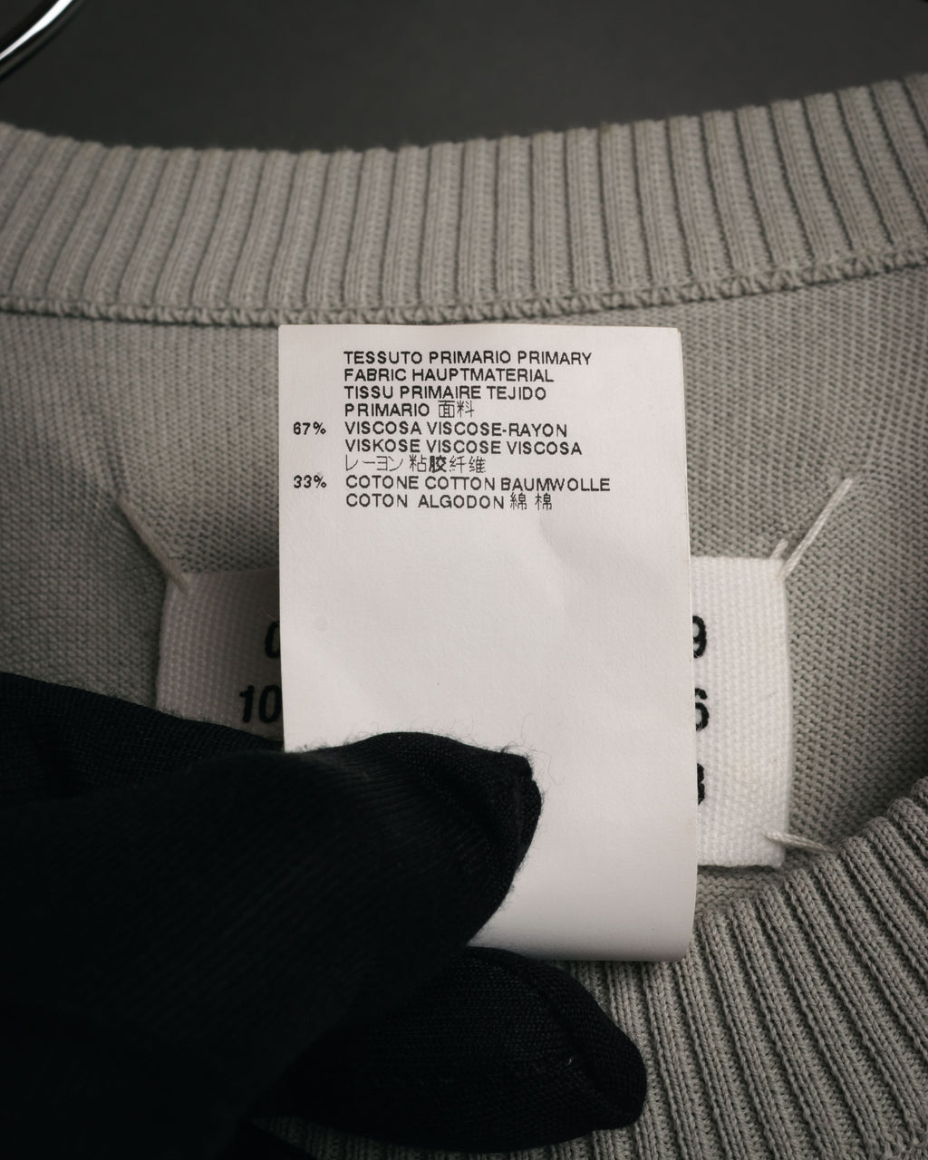 “Maison Margiela” 2015SS deconstructed cape knit top