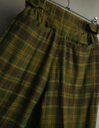 "Christian Dior" 80's-90's Wool plaid blouson and trousers set