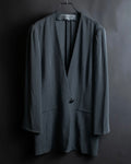 "Christian Dior" Pinstripe collarless jacket