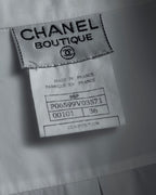 "CHANEL" 96's Spring collection tuck pleats shirt