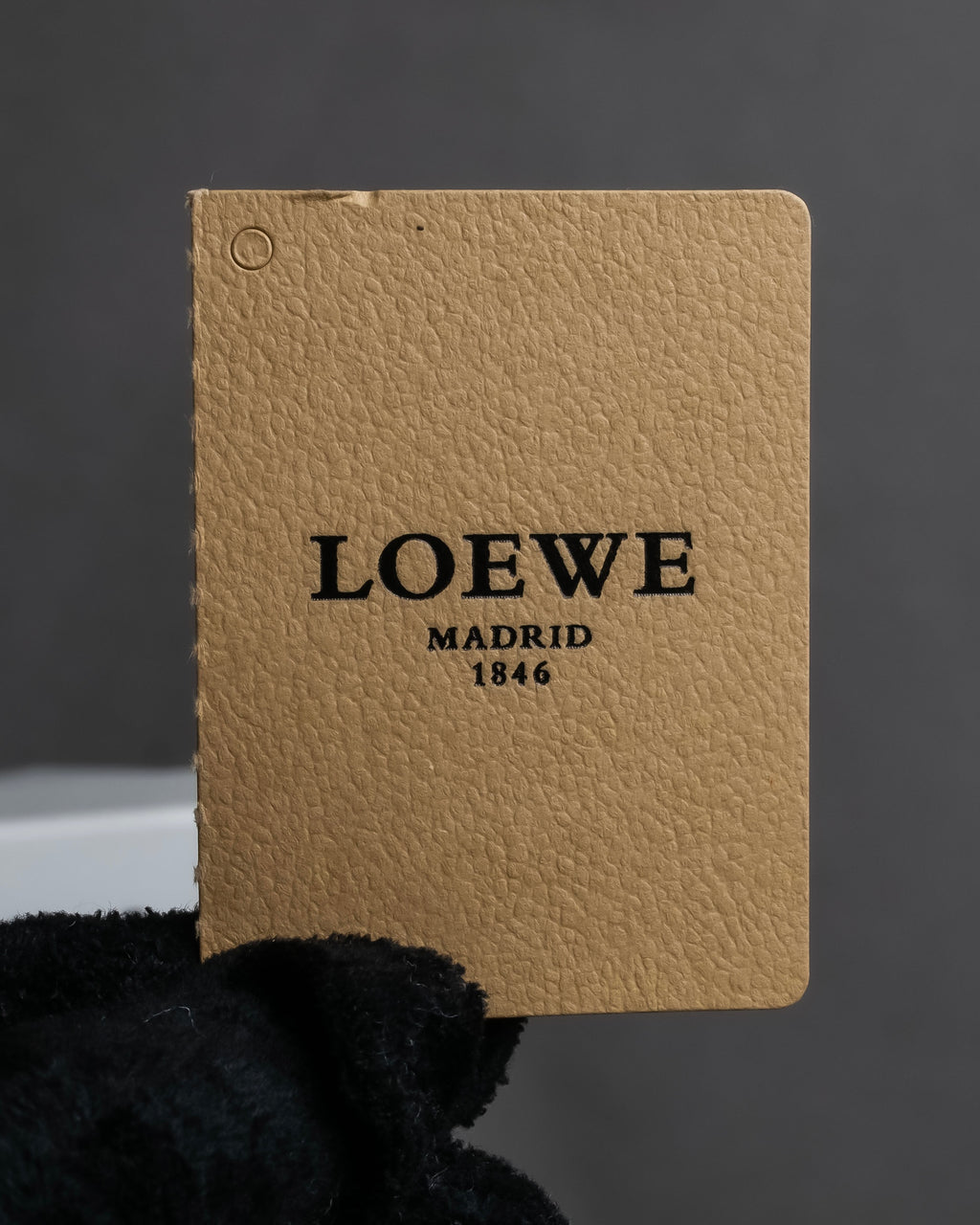 "LOEWE" Logo engraved leather card case