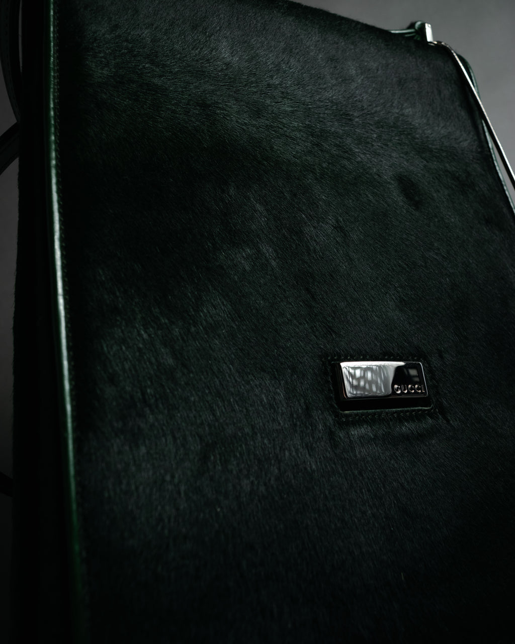 “GUCCI“ 90’s-00’s pony hair structured shoulder bag
