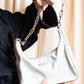 "GUCCI" Silver chain one handle shoulder bag