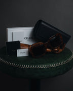 "CELINE" 2021-2024 triomphe metal temple acetate sunglasses