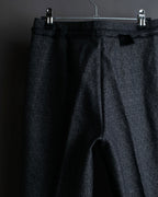 "Maison Martin Margiela" Geometric pattern high waist slim slacks