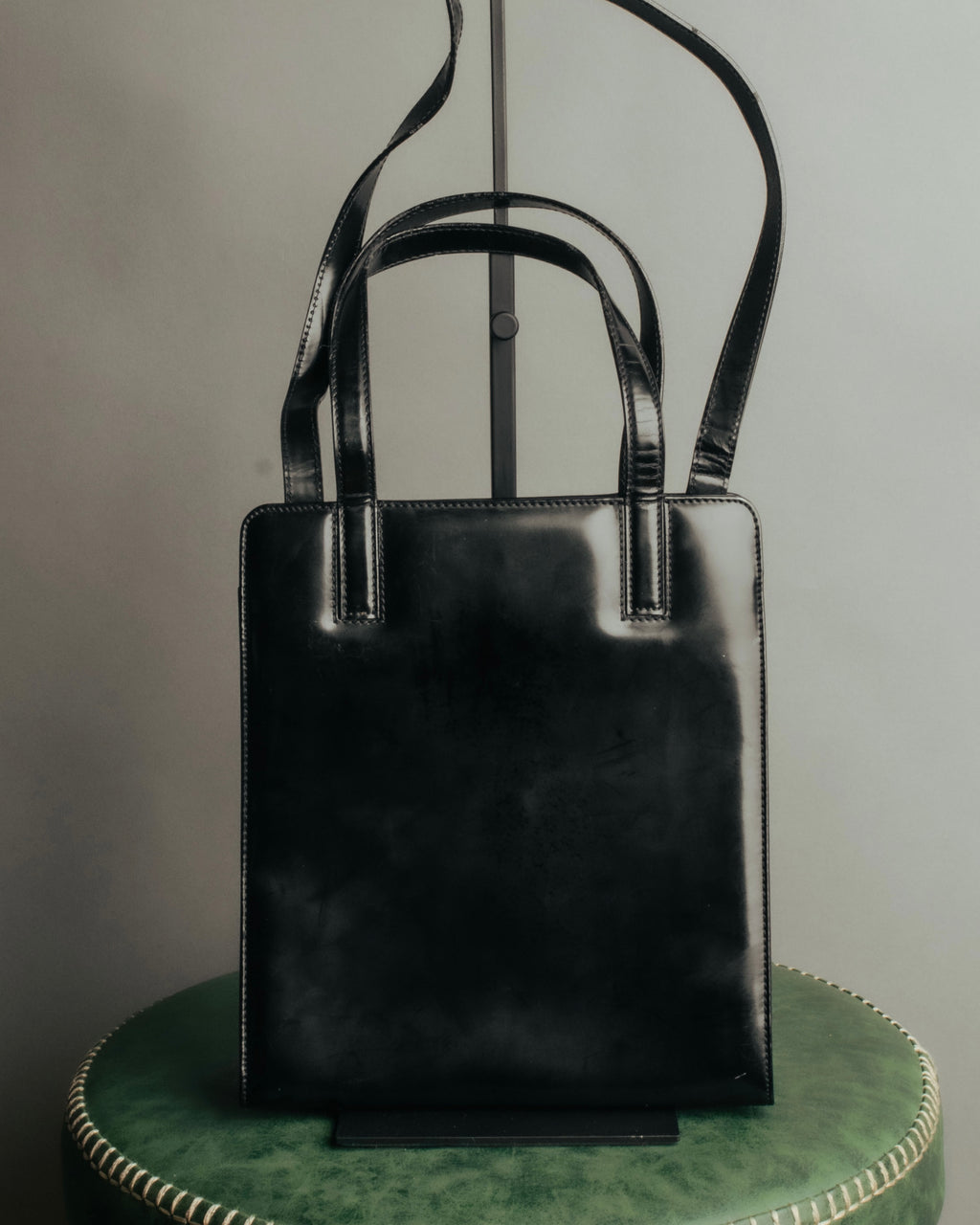 “Salvatore Ferragamo“ 1998-2003 Gancini patent leather handbag