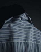 "GUCCI" Striped Spread Collar Shirt with Contrast Cuffs