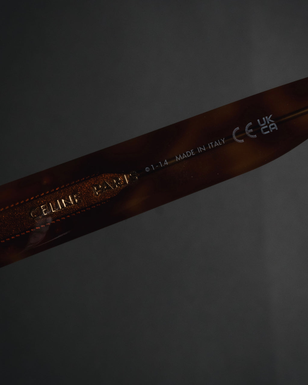 "CELINE" 2021-2024 triomphe metal temple acetate sunglasses