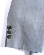 Carven/ Single Breasted 2B Herringbone Oversized Tailored Jacket Gray