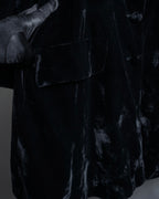 "ERREUNO" Relaxed tailored velour jacket